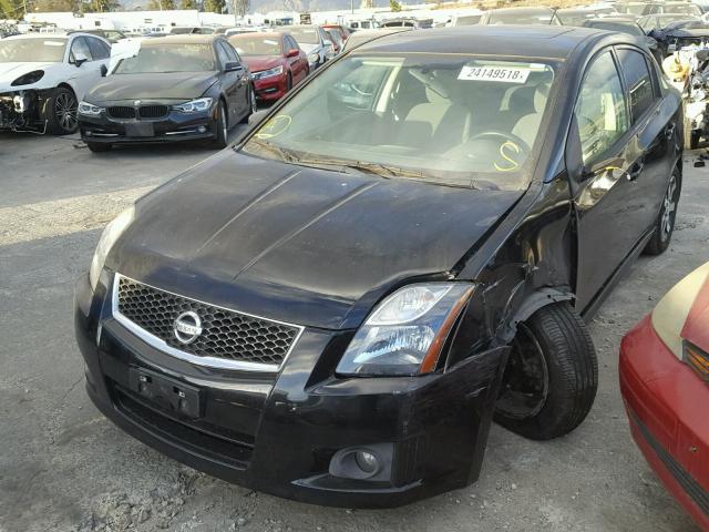 3N1AB6AP4CL622527 - 2012 NISSAN SENTRA 2.0 BLACK photo 2