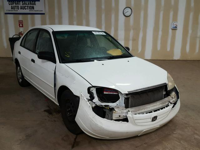 2HGES16511H605720 - 2001 HONDA CIVIC LX WHITE photo 1