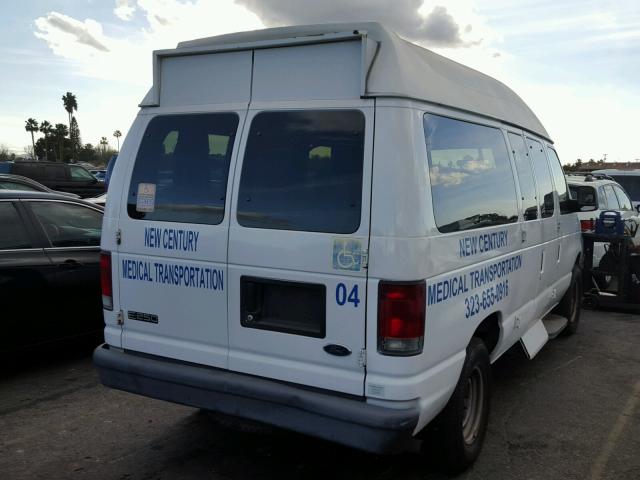 1FTNE24W54HB53367 - 2004 FORD ECONOLINE WHITE photo 4