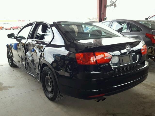 3VW2K7AJ4DM213746 - 2013 VOLKSWAGEN JETTA BASE შავი ფოტო 3