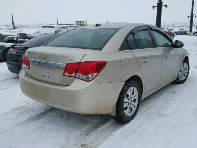 1G1PC5SB9D7218994 - 2013 CHEVROLET CRUZE LT GOLD photo 4