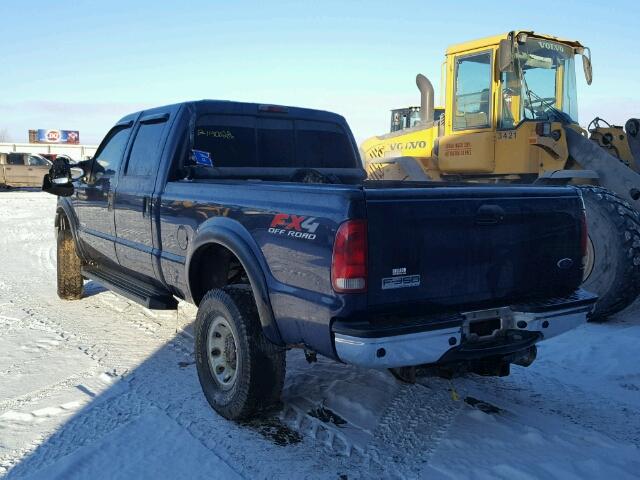 1FTWW31P85EA48992 - 2005 FORD F350 SRW S BLUE photo 3