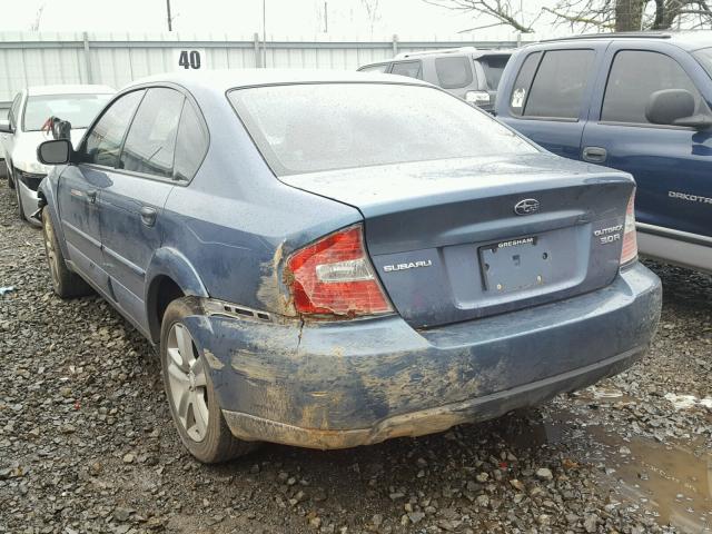 4S4BL84CX54222270 - 2005 SUBARU LEGACY OUT BLUE photo 3