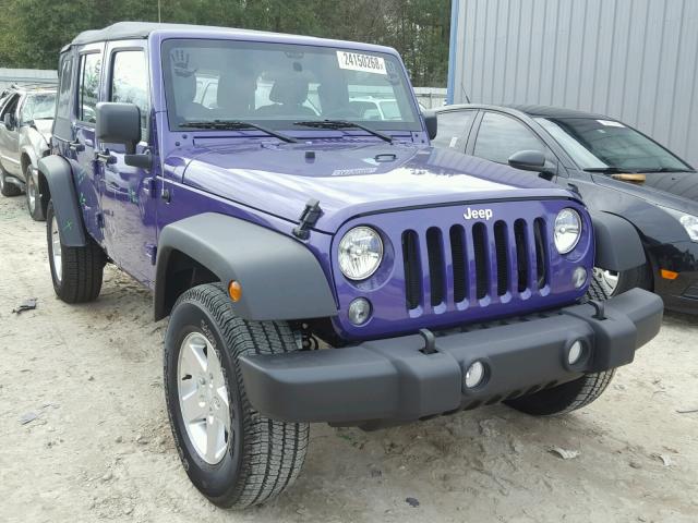 1C4BJWDG1HL658078 - 2017 JEEP WRANGLER U PURPLE photo 1