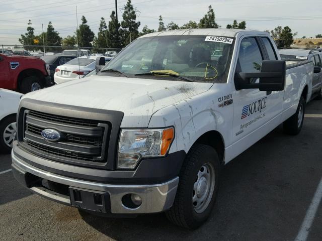 1FTVX1CT9DKD27424 - 2013 FORD F150 SUPER WHITE photo 2