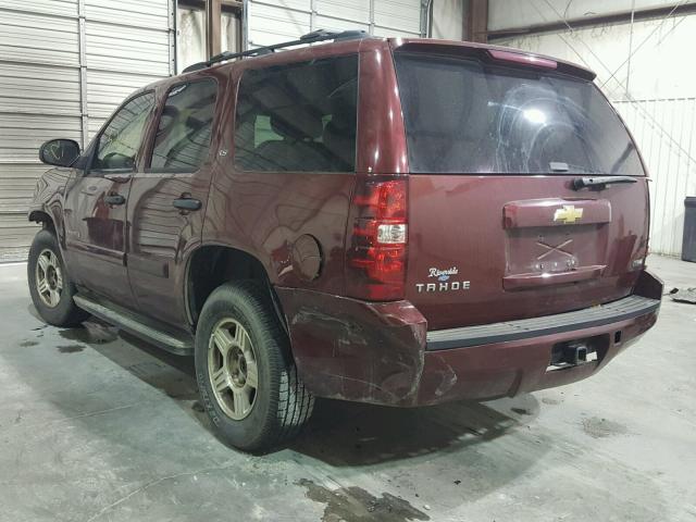 1GNFC13058J111837 - 2008 CHEVROLET TAHOE C150 MAROON photo 3