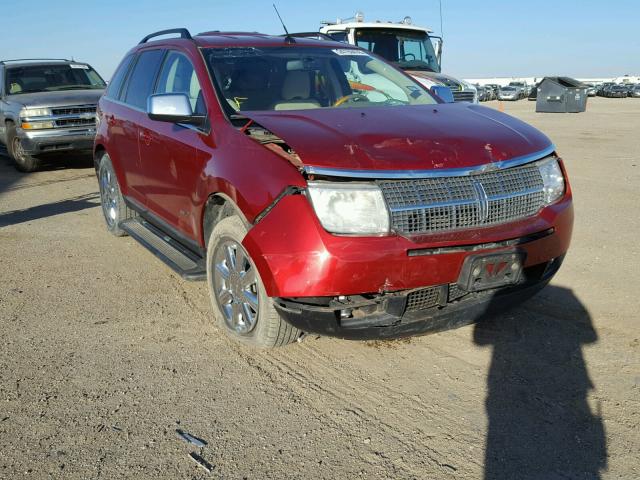 2LMDU88C37BJ19656 - 2007 LINCOLN MKX RED photo 1