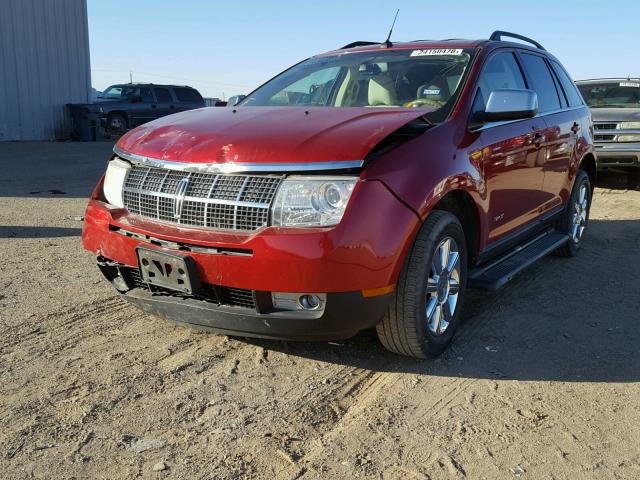 2LMDU88C37BJ19656 - 2007 LINCOLN MKX RED photo 2