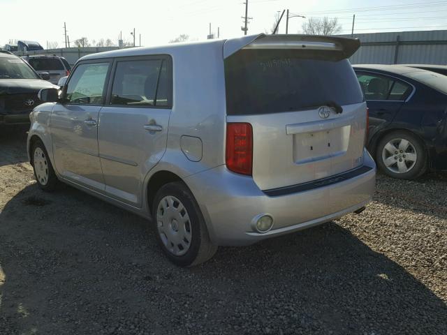 JTLKE50E481028431 - 2008 SCION XB SILVER photo 3