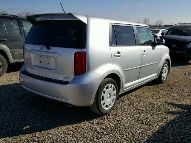 JTLKE50E481028431 - 2008 SCION XB SILVER photo 4