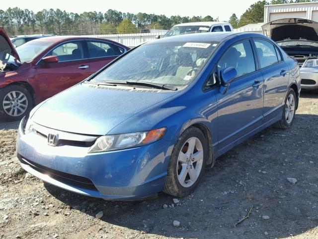 1HGFA16856L013202 - 2006 HONDA CIVIC EX BLUE photo 2