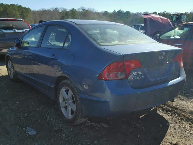 1HGFA16856L013202 - 2006 HONDA CIVIC EX BLUE photo 3