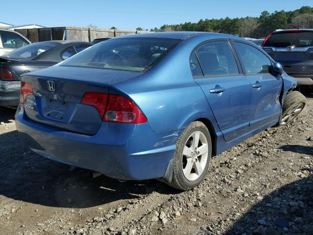 1HGFA16856L013202 - 2006 HONDA CIVIC EX BLUE photo 4