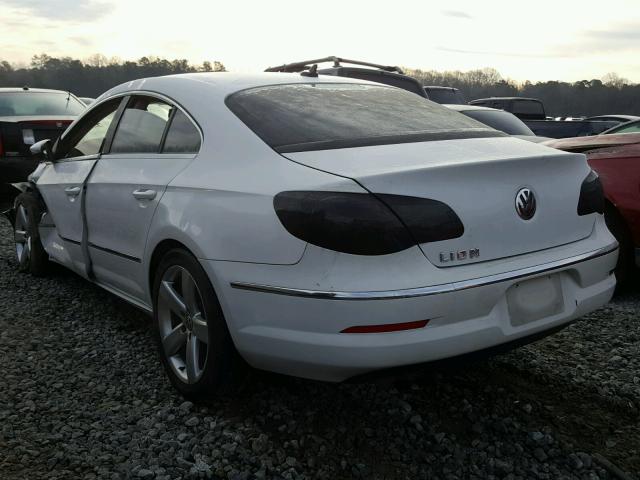 WVWML73C99E543886 - 2009 VOLKSWAGEN CC SPORT WHITE photo 3