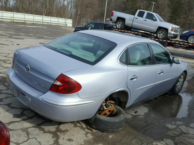 2G4WC532151220766 - 2005 BUICK LACROSSE C BLUE photo 4