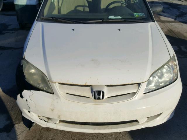 1HGES15524L015843 - 2004 HONDA CIVIC LX WHITE photo 7