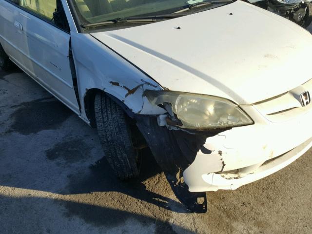 1HGES15524L015843 - 2004 HONDA CIVIC LX WHITE photo 9