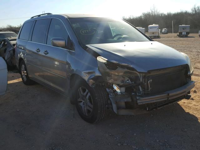 5FNRL38736B092118 - 2006 HONDA ODYSSEY EX BLUE photo 1