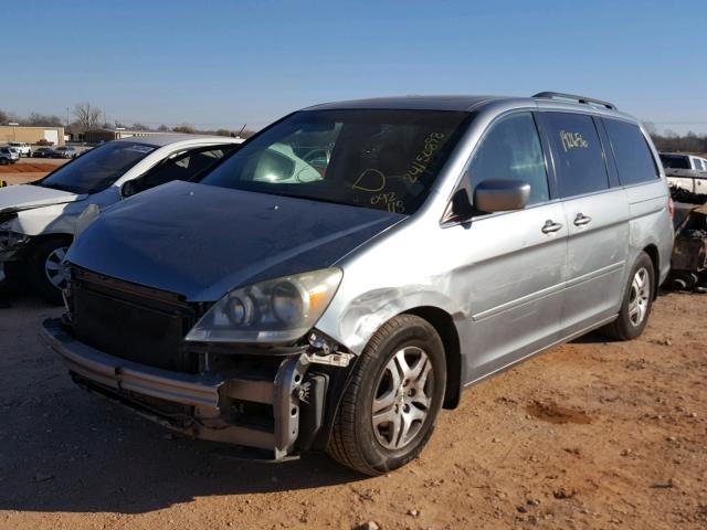 5FNRL38736B092118 - 2006 HONDA ODYSSEY EX BLUE photo 2