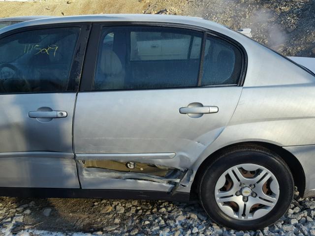1G1ZS51F56F300052 - 2006 CHEVROLET MALIBU LS SILVER photo 9