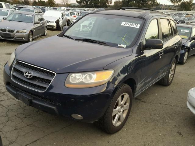 5NMSH73E27H057831 - 2007 HYUNDAI SANTA FE S BLUE photo 2