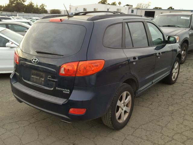 5NMSH73E27H057831 - 2007 HYUNDAI SANTA FE S BLUE photo 4