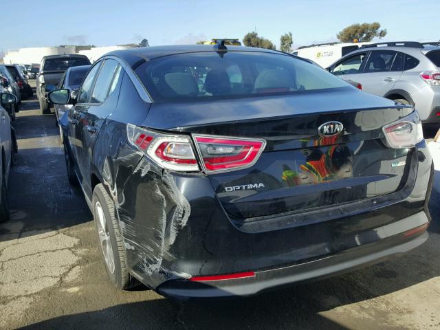 KNAGM4AD4F5078995 - 2015 KIA OPTIMA HYB BLACK photo 3