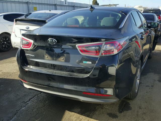 KNAGM4AD4F5078995 - 2015 KIA OPTIMA HYB BLACK photo 4