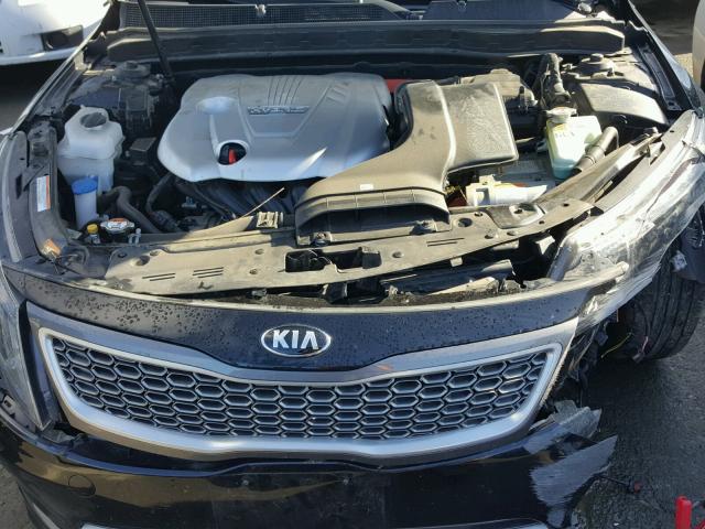 KNAGM4AD4F5078995 - 2015 KIA OPTIMA HYB BLACK photo 7