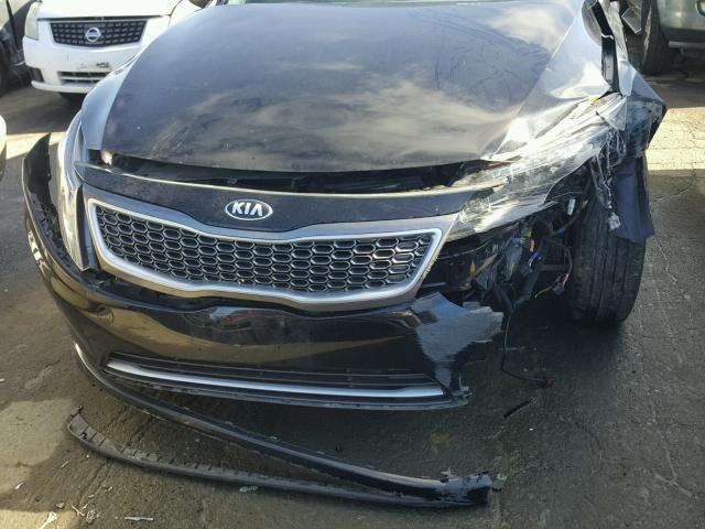 KNAGM4AD4F5078995 - 2015 KIA OPTIMA HYB BLACK photo 9