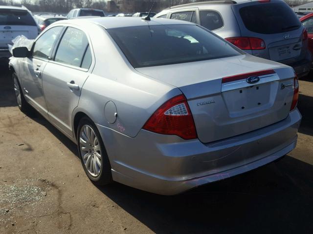 3FADP0L39AR304048 - 2010 FORD FUSION HYB SILVER photo 3