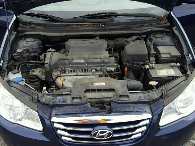 KMHDU4AD5AU886725 - 2010 HYUNDAI ELANTRA BL BLUE photo 7