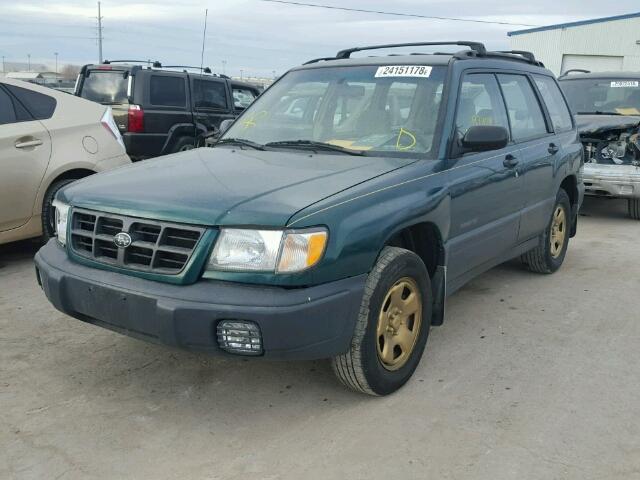 JF1SF6356YH711691 - 2000 SUBARU FORESTER L GREEN photo 2