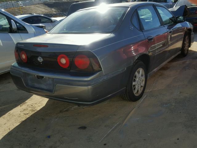 2G1WF52E959121341 - 2005 CHEVROLET IMPALA GRAY photo 4