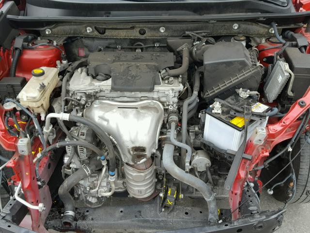 JTMZFREV3DD024614 - 2013 TOYOTA RAV4 LE RED photo 7