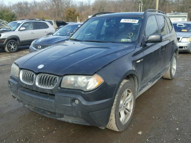 WBXPA93465WD05074 - 2005 BMW X3 3.0I BLACK photo 2