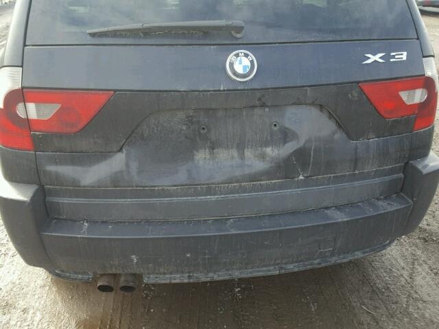 WBXPA93465WD05074 - 2005 BMW X3 3.0I BLACK photo 9