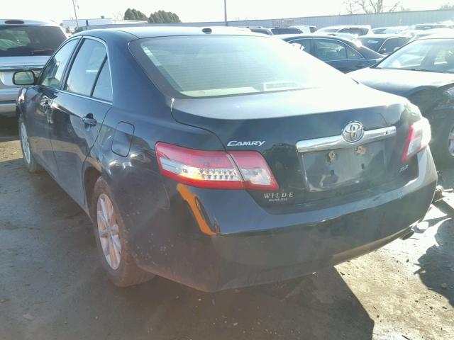 4T4BF3EK2BR210602 - 2011 TOYOTA CAMRY BASE BLACK photo 3