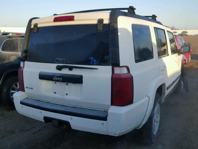 1J8HG48K18C181950 - 2008 JEEP COMMANDER WHITE photo 4