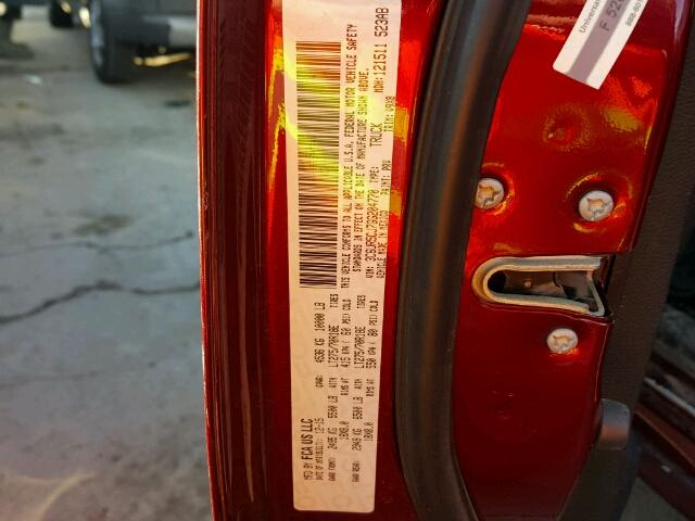 3C6UR5CJ7GG204770 - 2016 RAM 2500 ST BURGUNDY photo 10