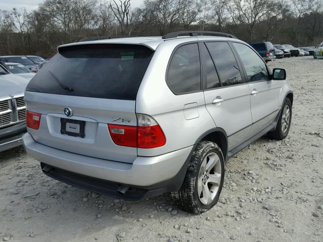 5UXFA13576LY42831 - 2006 BMW X5 3.0I SILVER photo 4