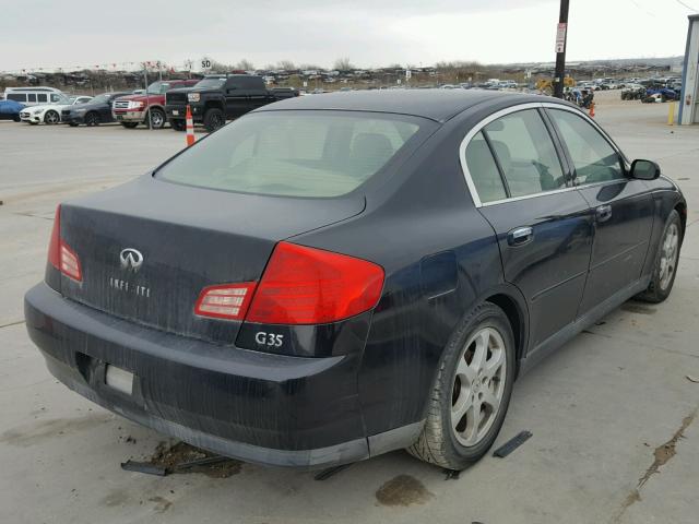 JNKCV51E93M303859 - 2003 INFINITI G35 BLACK photo 4