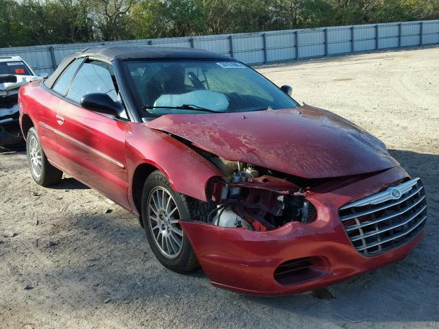 1C3EL45X86N211165 - 2006 CHRYSLER SEBRING BURGUNDY photo 1