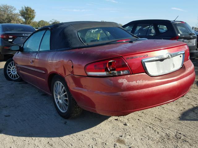 1C3EL45X86N211165 - 2006 CHRYSLER SEBRING BURGUNDY photo 3