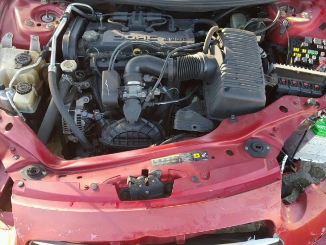 1C3EL45X86N211165 - 2006 CHRYSLER SEBRING BURGUNDY photo 7