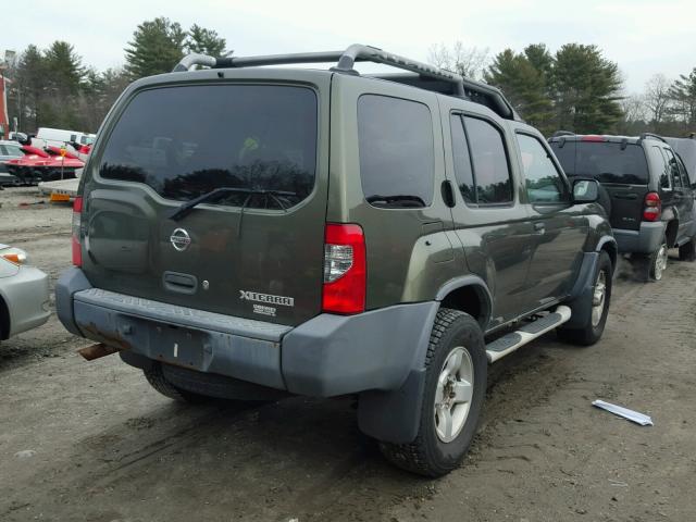 5N1ED28Y74C680267 - 2004 NISSAN XTERRA XE GREEN photo 4