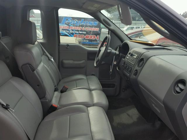 1FTRF12207NA85123 - 2007 FORD F150 GRAY photo 5