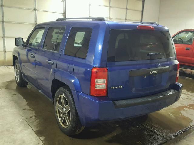 1J4FF28B49D112651 - 2009 JEEP PATRIOT SP BLUE photo 3