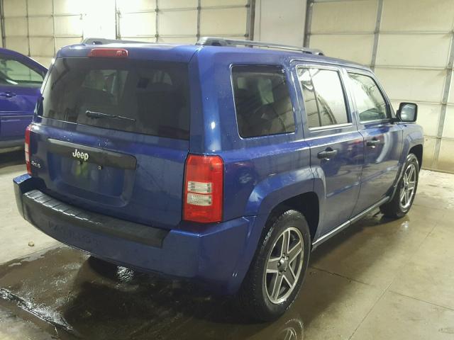 1J4FF28B49D112651 - 2009 JEEP PATRIOT SP BLUE photo 4