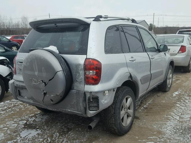 JTEHD20V346008459 - 2004 TOYOTA RAV4 SILVER photo 4